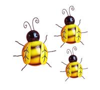 CAXUSD 3 Piezas De Adornos De Abeja De Decoraciones De Pared Escultura De Pared De Abeja Adorno Rústico Decoración De Jardín Adorno De Modelado De Abeja Tapices De Pared De