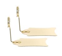 CAXUSD 3 Piezas Portaetiquetas de Metal Clip para Etiqueta de Precio de Supermercado Dorado para Etiqueta de Precio para Farmacia y Centro Comercial