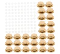 CAXUSD 30 Unidades Mini Rodamiento Metálico Giratorio Material Cobre y Espuma con 100 Adhesivos Dobles Montaje Confiable para Manualidades Diy, Decoraciones de Papel y Scrapbooking