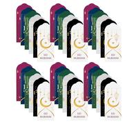 CAXUSD 36 Piezas Sobres de Eid Mubarak para Dinero, Papel Resistente y Tamaño Portátil, Juego de 36 Unidades Decorativas para Regalos y Celebraciones Durante Ramadán y Eid