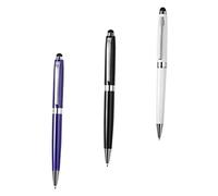 CAXUSD 3piezas Lápices Táctiles Capacitivos para Pantalla Precisión y Sensibilidad para Tablet y Móvil para Escritura y Dibujo Rotativos y Portátiles Blanco Azul y Negro