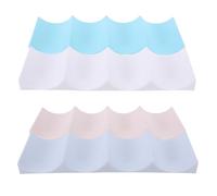 CAXUSD 4 Piezas Estante Plástico Multifuncional para Vino y Latas Organizador Apilable para Nevera y Despensa Soporte Decorativo para Botellas y Bebidas Cocina y Salón de Color Blanco