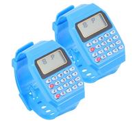 CAXUSD 4 Piezas los niños Miran Watch relógios oh Reloj Digital para Hombre financiero portátil Relojes de Hombre es para Hombres calculadora de de Pulsera de calculo