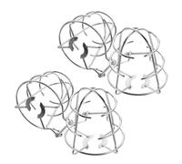 CAXUSD 4 Piezas Protector Metálico para Cabezal de Rociador contra Incendios Resistente al Calor Instalación sin Herramientas Cobertura Transparente para Aspersores de Pared Interiores