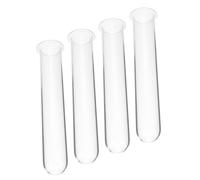 CAXUSD 4 Piezas Tubo de Ensayo de Vidrio Transparente para Propagación de Plantas de Tubo para Resistente y Ornamental para Observar Raíces y Crecimiento