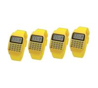 CAXUSD 4piezas Calculadora De Reloj para Diseño y Portable para Cumpleaños Matemáticas