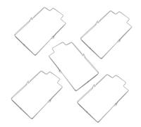 CAXUSD 5 Piezas Estante para basura de cocina soporte de soporte de bolsas de basura de jardín Acero inoxidable Plata