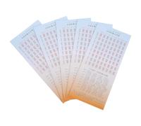 CAXUSD 5 Piezas Libro de Adivinación I Ching de Papel con 64 Hexagramas, Guía de Interpretación Detallada para Principiantes y Usuarios Avanzados, para Resolución de Problemas