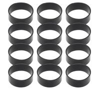 CAXUSD 600 Piezas Unidades de Bridas de Silicona Negras Elásticas Organizador Reutilizable para Cables y Auriculares Bandas Flexibles Resistentes para Gestión de Cables de Datos y