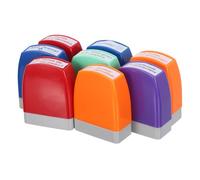 CAXUSD 8 Piezas Sellos para Maestros Español Motivación para Aula Sellos de Revisión y Recompensa para Tareas Estampas Duraderas para Comentarios y Evaluación Escolar