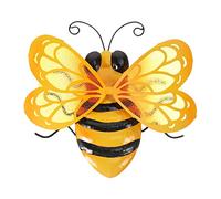 CAXUSD Adorno De Abeja De Hierro Decoración Creativa Alas De Cristal Perfecto Para Jardín