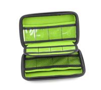 CAXUSD Bolsa Organizadora para Accesorios Electrónicos con Divisores Acolchados Ajustables Bolsillo Interior con Cremallera y Asa Resistente para Viaje y Uso Diario Color Rojo