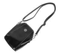 CAXUSD Bolso Bandolera Adecuado para Uso Diario Tamaño Mini y Gran Capacidad Negro de Pu con Diseño 3d y Aprovechamiento del Espacio para Móvil