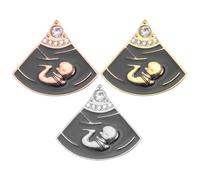 CAXUSD Broche de Embrión para Ropa 3 Piezas, Insignia Metálica Creativa y Duradera, Accesorio Elegante para Mujer, Decoración Original para Prendas y Disfraces