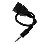 CAXUSD Cable Adaptador USB Hembra Jack para Audio Coche Compatible con Múltiples y Portátil para Dispositivos Electrónicos Automotrices