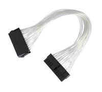 CAXUSD Cable De Extensión De Fuente De Alimentación ATX 24 Contactos para Placa Base, Alargador Desmontable 20 4 Contactos, Compatible Pc De Alto Rendimiento, Uso En Equipos Electrónicos, Color Negro