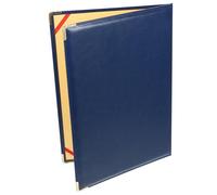 CAXUSD Carpeta de Portafolios y Material de Papel E Hierro Estructura Razonable Azul para Documentos de Oficina Adecuado para Propuestas y Notas de Negocios