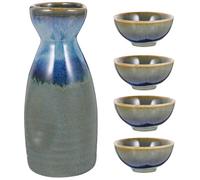CAXUSD Ceramic Sake Pot and Cups Set 1 Set Smooth Texture for Spirits Serving in Homes and Color Aleatorio Varios Estilos