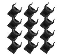 CAXUSD Clips para Patas Niveladoras de Muebles de Cocina de Plástico Negro, 12 Juegos Función Antideslizante y Protección para Suelos en Hogares y Baños