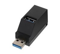 CAXUSD Concentrador Divisor USB de 3 Puertos USB 3.0 a 2.0 Concentrador de Datos de Múltiples Interfaces para Teclado Soporte de Base Portátil Características de Protección