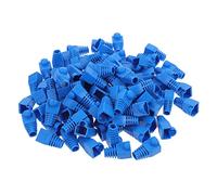 CAXUSD Cubierta de Botas de Conector Rj45 y Cat6 para Cable de Red, 100 Piezas, Protección Antiagua y Antitorsión, Color Azul, para Accesorios de Red y Electrónica