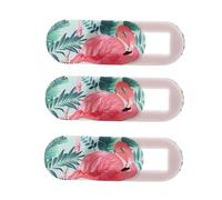 CAXUSD Cubierta de Privacidad para Cámara Web Portátil Flamenco, Ultrafina y Pequeña, 3 Unidades, Protección contra Espionaje para Computadora y Teléfono, Diseño Delicado y Funcional