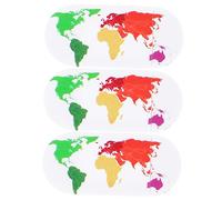 CAXUSD Cubierta para Cámara Web para Ordenador y Móvil, Protección De Privacidad, Tamaño Compacto, Diseño Ligero y Práctico, Uso Seguro para Portátiles y Teléfonos, Color Mapa, Pack De 3 Unidades