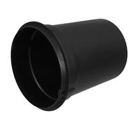 CAXUSD Cubo de Basura Interior Cilíndrico 3L Negro, ABS, de Estilo Simple, para Dormitorio y Comedor, Repuesto para Papelera sin Tapa