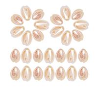 CAXUSD Dijes Colgantes Diseño Único de Conchas Marinas Naturales Beige 50 para Hacer Joyas y Estilo Oceánico, Ideales para Pulseras y Llaveros DIY