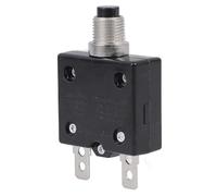 CAXUSD Disyuntor Botón Pulsador Térmico 125-250v 25a de Reinicio Manual de Hierro para Protección Confiable contra Sobrecarga en Circuitos Eléctricos