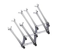 CAXUSD Estante de Almacenamiento Plegable para Tazas de Vidrio Soporte de Encimera para Cocina Organizador de Copas de Agua Diseño Moderno y Elegante Color Gris
