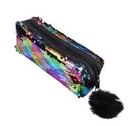 CAXUSD Estuche con Lentejuelas para Lápices para Mujer Estilo Sirena Bolsa Ligera con Purpurina para Maquillaje para Niños Y Niñas