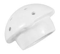 CAXUSD Filtro de urinario de cerámica blanco con tapón de drenaje y cubierta antiolor para baño, accesorio práctico para desagüe y orinal