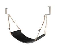 CAXUSD Hamaca De Pies Colgante Para Oficina Reposapies De Escritorio Ergonómico Soporte y Portátil Para Descanso De Pies Color Negro