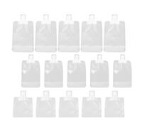 CAXUSD Juego de 24 Bolsas de Aseo Recargables de Pet para Viaje, Portátiles y Ligeras, Capacidad de 30ml, 50ml y 100ml, Ideales para Champú y Cremas