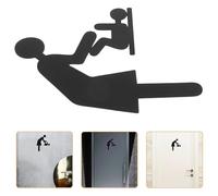 CAXUSD Letrero Señal de Baño para Cambiador de Bebés en Acero Inoxidable Negro Diseño Claro y Confiable Adecuado para Hoteles y Museos