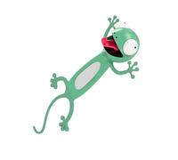 CAXUSD Marcador de Pvc 3d Diseño de Animal Gecko para Papelería Divertida y Lectura Escolar Forma Única y Estilo de Dibujos Animados