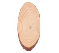 CAXUSD Materiales para Manualidades Rodajas de Madera Ovaladas sin Tratar, para Decoración de Centro de Mesa, Pirograbado y Señalización en Eventos Rústicos