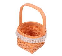 CAXUSD Mini Cesta Tejida Portátil De Madera Cesta Decorativa para Fotografía Pequeña para Niños y Almacenamiento Ligera y Práctica para Uso Doméstico Modelo