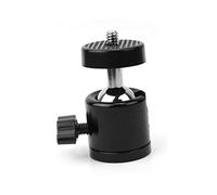 CAXUSD Mini Trípode Cabezal Esférico 1/4 para Cámara y Videocámara, Portátil y Compacto, Carga 2,5 Kg, 360° De Rotación, Adecuado Fotografía y Viaje, Color Negro