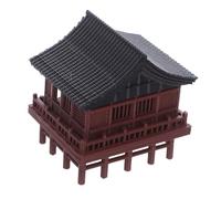 CAXUSD Miniature Japanese Pavilion Model For Fish Tanks Zen Garden Aquarium Decoration Compact Micro Landscape Ornament For Desk Terrarium and Meditation Spaces Aquarium-Safe Fish Tank