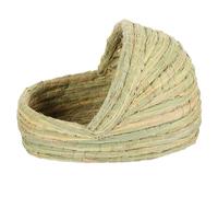 CAXUSD Nido para Puesta de Gallinas de 28 Cm, Cabaña Tejida de Paja Natural para Mascotas Pequeñas, Gallinero de Postura Cómodo y Seguro para Dormir y Criar Aves Pequeñas