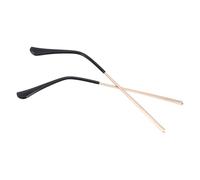 CAXUSD Patillas de Gafas de Repuesto Doradas de Metal, Brazo de Sien para Reparación de Anteojos, Compatible Múltiples Modelos, Resistentes Extremos de Plástico, 1 Par para Uso Diario