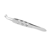 CAXUSD Pinzas para Pestañas de Acero Inoxidable Plata, Pinza Palpebral para Masaje de Párpados, Expresión Delicada de Glándulas de Meibomio, para Ojos Secos, Uso Doméstico y Salón