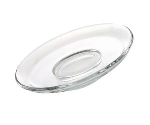 CAXUSD Platillo de Vidrio Transparente Resistente y No se Deforma Redondo Diseño Simple y Delicado para Café y Té Adecuado para Casas y Salas de Té Reutilizable