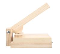 CAXUSD Prensa de masa de madera manual para hacer empanadillas, herramienta doméstica para prensar masa, diseño simple, fácil de sujetar y presionar, para kitchen