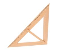 CAXUSD Regla Triangular De Madera Reutilizable para Enseñanza, Herramienta De Medición Geométrica, Gobernante Isósceles, Material Didáctico para Aulas Escolares