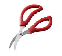 CAXUSD Tijeras de Cocina Paquete de 3 Piezas de Acero Inoxidable para Cortar Mariscos Diseño Curvado Construcción Resistente y Multifuncional para Línea de Camarones
