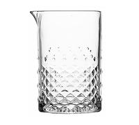 CAXUSD Vaso Mezclador Coctelería de Vidrio Grueso Capacidad de 700ml para Preparar Cócteles Profesionales Diseño Elegante y Forma Redonda