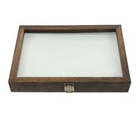 CAXUSD Vitrina de Madera para Exhibición de Insectos y Mariposas con Tapa Transparente, Estuche para Colección y Decoración de Escritorio Varios estilos